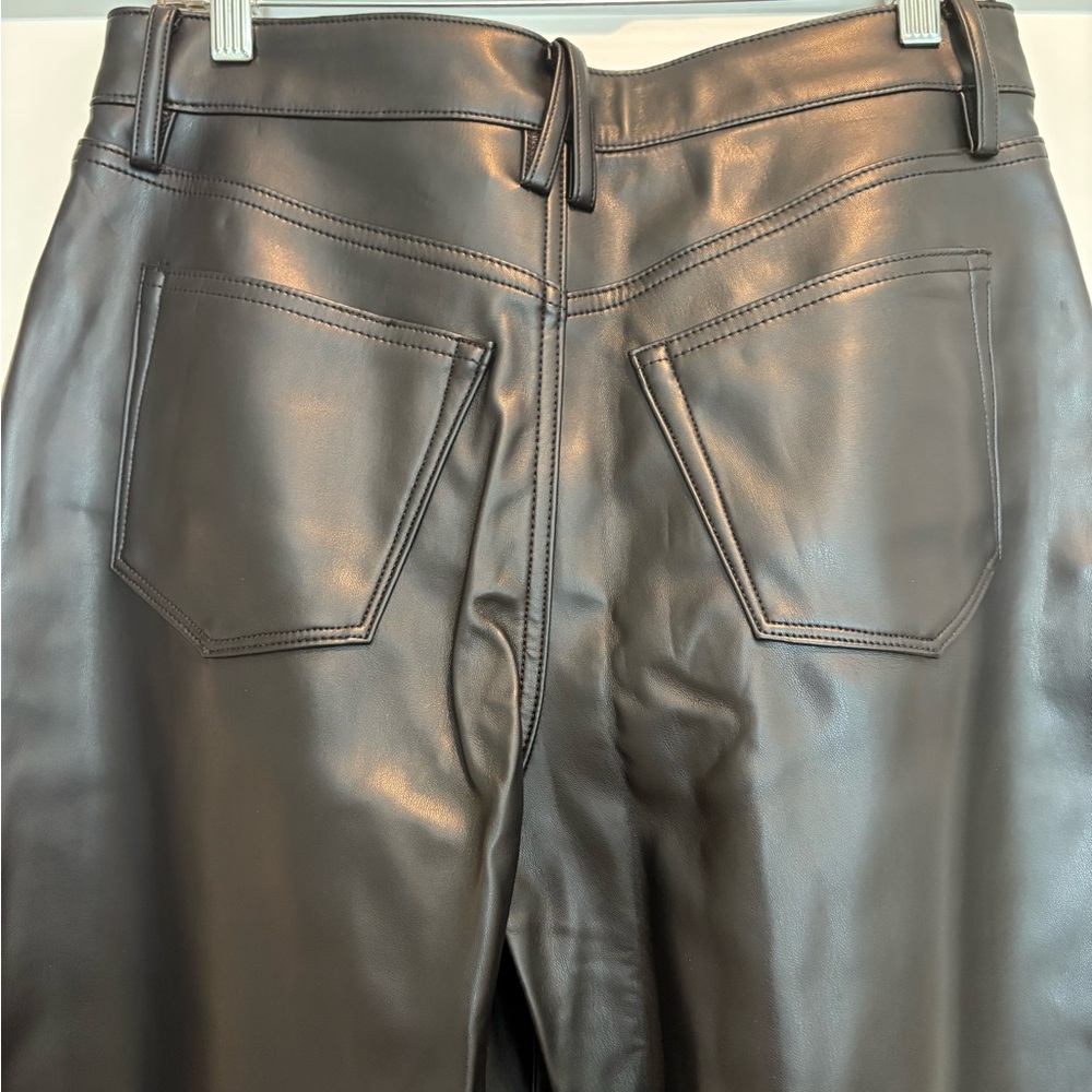 Good American leather pants Sz 8 Cute for Holiday parties! - Picture 7 of 7